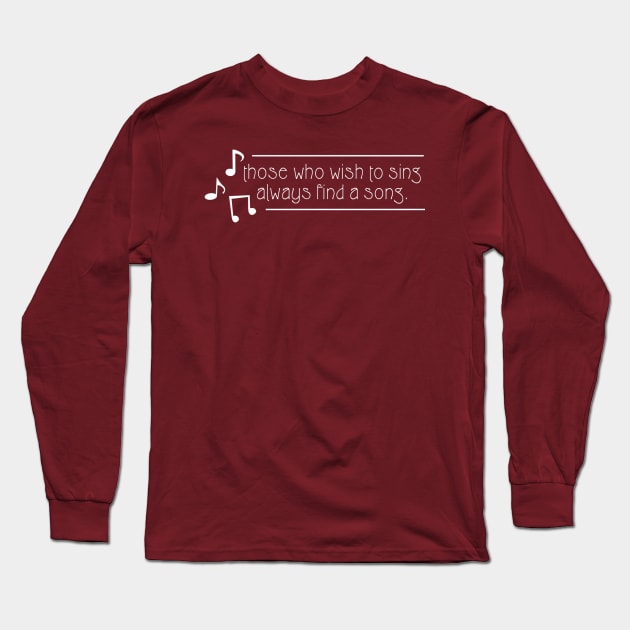 Sing A Song Long Sleeve T-Shirt by Girona